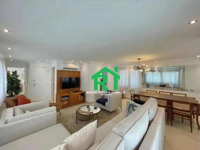 Apartamento à beira mar com 4 quartos (4 suítes), 2 vagas à venda em Pitangueiras, Guarujá