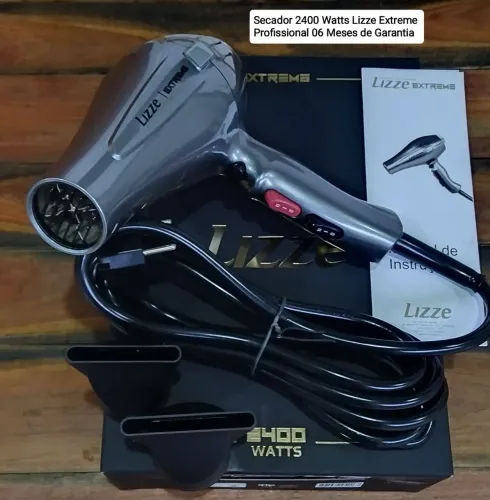 Secador 2400 Watts Lizze Extreme Profissional 06 Meses de Garantia Novo Lacrado sem Uso 