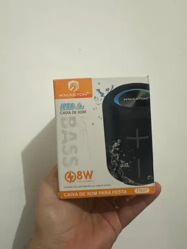 Caixa de Som Bluetooth H?Maston Bass 8W IPX6 Portátil para Festa