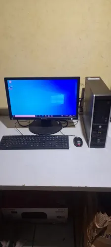 ?Computador Completo HP + Monitor 20 polegadas, 8GB RAM HD 500GB Wi-Fi - Pronto para Uso!