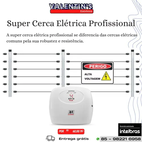 Super Cerca Elétrica ou Concertina Profissional