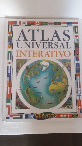 Atlas Universal Interativo capa dura Editora Abril 2000 usado e conservado