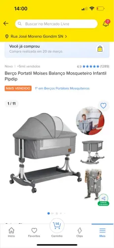 Berço de bebê novinho