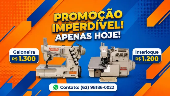 Máquinas na promoção imperdível 