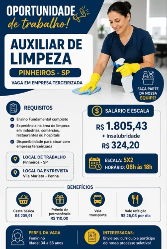 Auxiliar de Limpeza