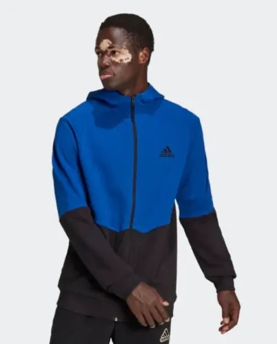 Jaqueta moletom adidas azul