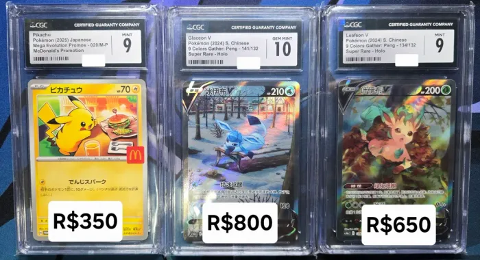 Cartas Graduadas Pokemon CGC