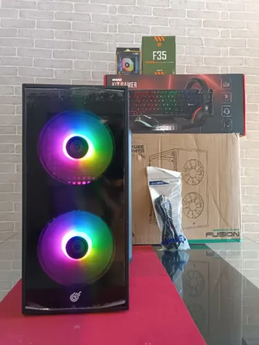 PC GAMER COMPLETO NOVO + BRINDES (i5 + 16gb+ rx550 4gb + SSD)