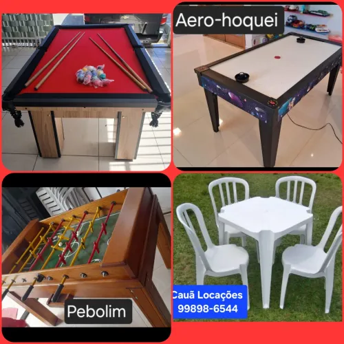 Pebolim, Aero-hoquei, Sinuca