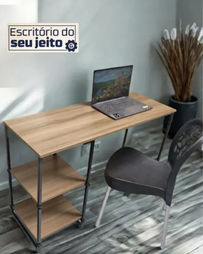 Mesa de Escritório 1,1 m NOVA Escrivaninha Multiuso Computador Notebook Estudo Birô Gamer