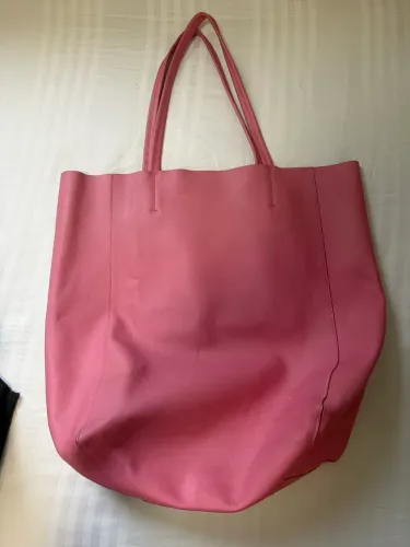 Bolsa de couro legítimo zara