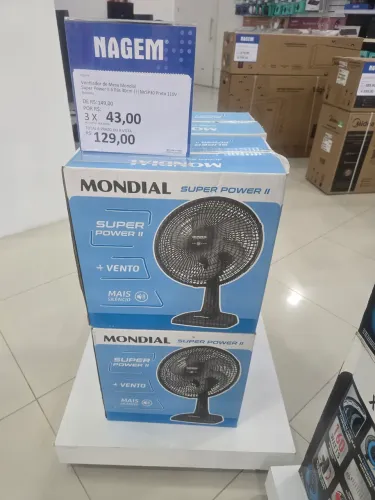Ventilador de mesa mondial super power 6 pás 30 cm 