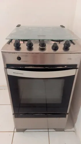 Fogão inox Brastemp elétrico