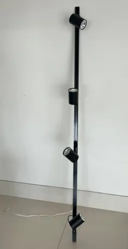 Trilho de Iluminação 2m com 4 Spots Direcionáveis - Luz Quente/Amarela