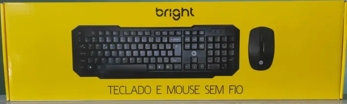 Kit teclado e mouse Bright Wireless