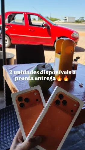 Iphone 17 pro Max laranja LACRADO retirar na loja