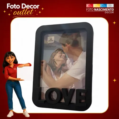 Porta Retrato Love 10x15cm Foto Decoração Amor Namorados