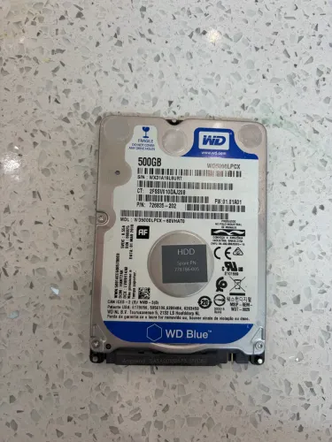 HD para notebook 500 gb