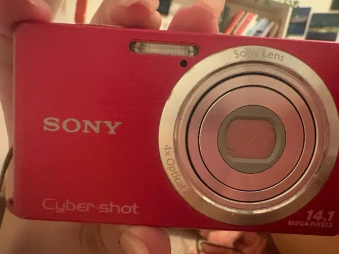 Câmera Sony Cyber-shot Rosa 14.1 MP + Carregador Original