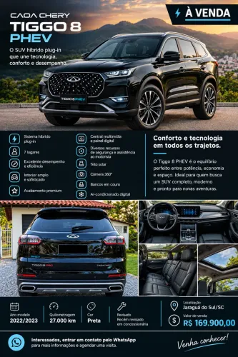 Chery Tiggo 8 Pro 1.5 Turbo (híbrido) 2023