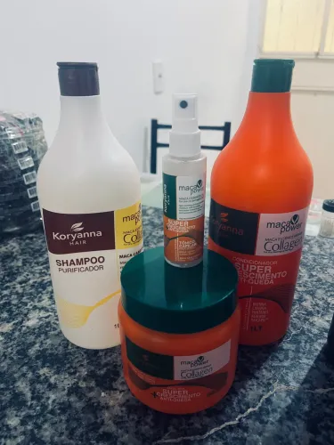 KIT SUPER CRESCIMENTO+ANTI-QUEDA CONDICIONADOR ,MÁSCARA E TÔNICO