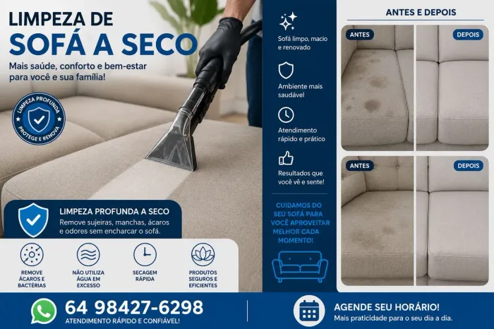 Limpeza de sofá