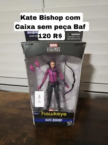 Kate Bishop Marvel legends série gavião arqueiro com caixa sem peça Baf