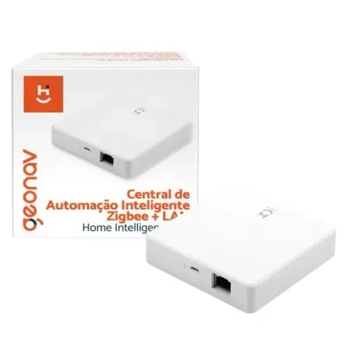 Hub Central Automação Zigbee Geonav (Cabo LAN) P/ Alexa Branco