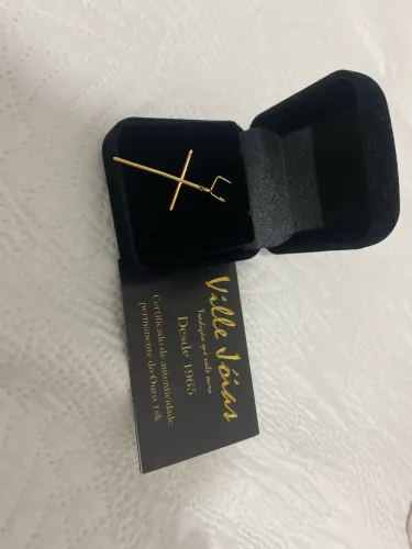 Pingente cruz ouro 18k 750