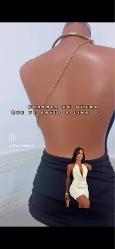 Vestido frente única