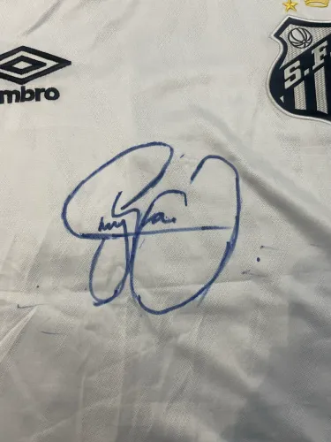 CAMISA SANTOS AUTOGRAFADA NEYMAR JR