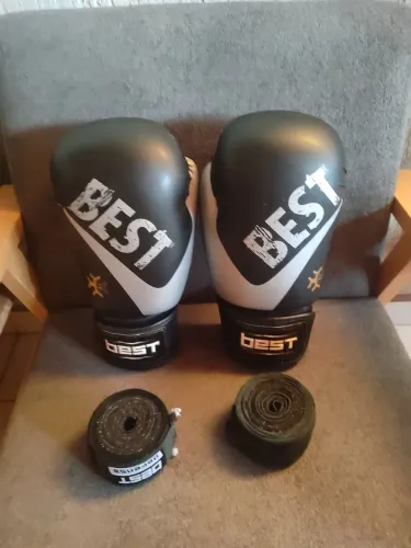 Luvas de boxe e bandagens Best.