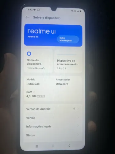 Realme x 60 128 GB 8de ram