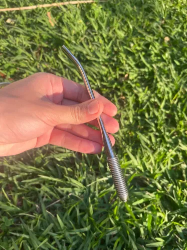 Bomba de tereré em aço inox
