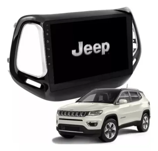 Central Multimídia Jeep Compass Android 9 Polegadas Carplay Gps Tv On Line Youtube Linda!