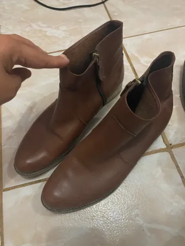 Bota de couro legítimo Wishin