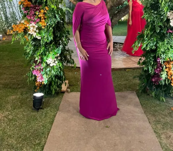 Vestido de Festa Rosa Fúcsia