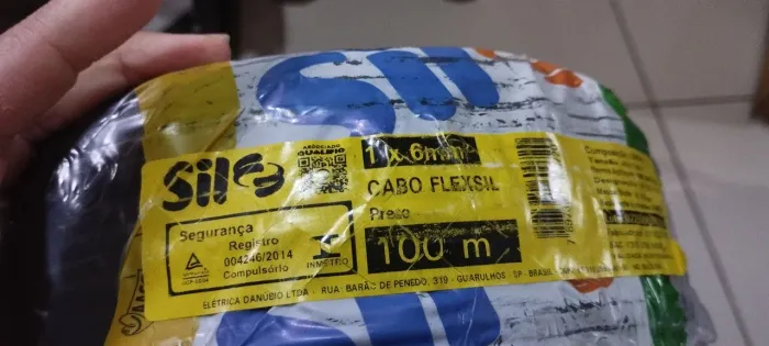 Cabo Sil 6 mm preto