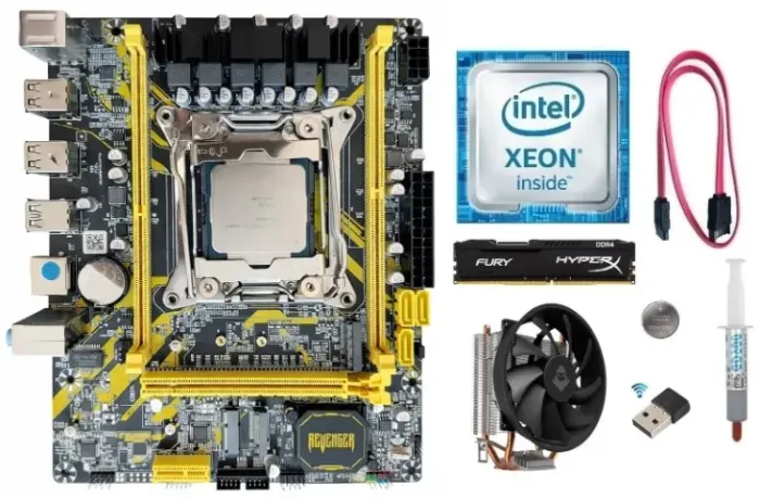 Kit Placa Mãe Intel X99 Xeon E5 2680 V4 8gb Ddr4 Wi-fi