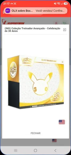 ETB 30 Anos Pokemon em Inglês