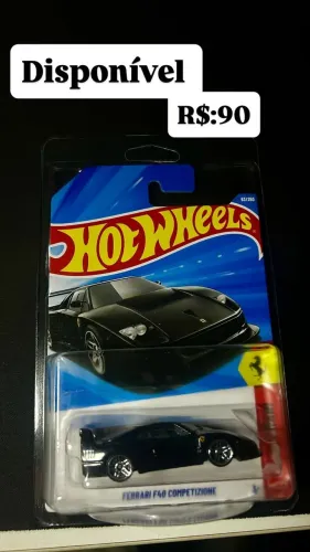Hot Wheels Ferrari F40 Competizione Preta