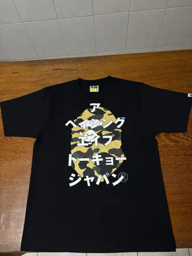 bape 1st camo bape katakana tee