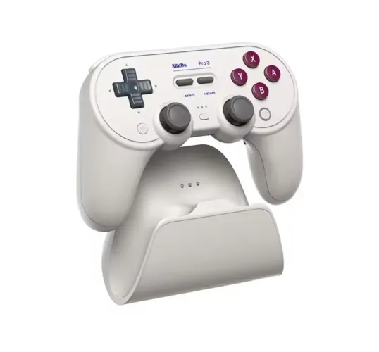 Controle 8bitdo Pro 3 Bluetooth Para Switch, Android E Pc Cor Cinza Clássico