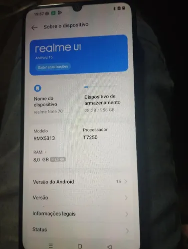 Celular Realme Ui note 70