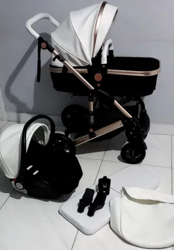 Carrinho Europeu  e bebê conforto HIGIENIZADO PARCELO ATÉ 18X COM TAXAS 