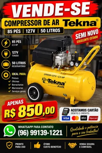 Compressor de ar 85 pés 2,5Hp