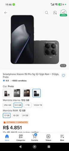 Vendo celular xiaomi 15T pro 512/24