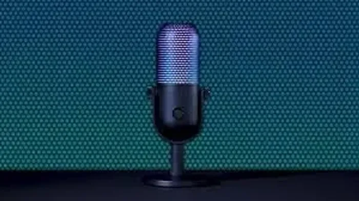 Microfone Razer Seiren V3 Chroma USB RGB na cor preta Lacrado