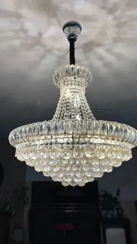 Lustre de cristal - 65 cm de diamtero