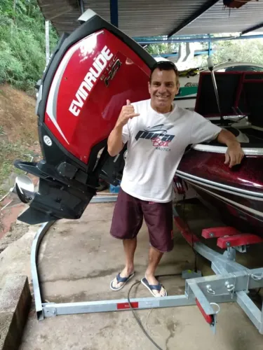 parelha evinrude etec 250 hp 2013 revisada + comando